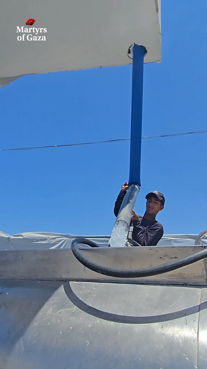 Thank you for helping bring hope to the people of Gaza. ❤️ Yesterday, we delivered two trucks of clean drinking water to hundreds of families living in tents. But many are still waiting. Every $1 donated and every share can help save lives.