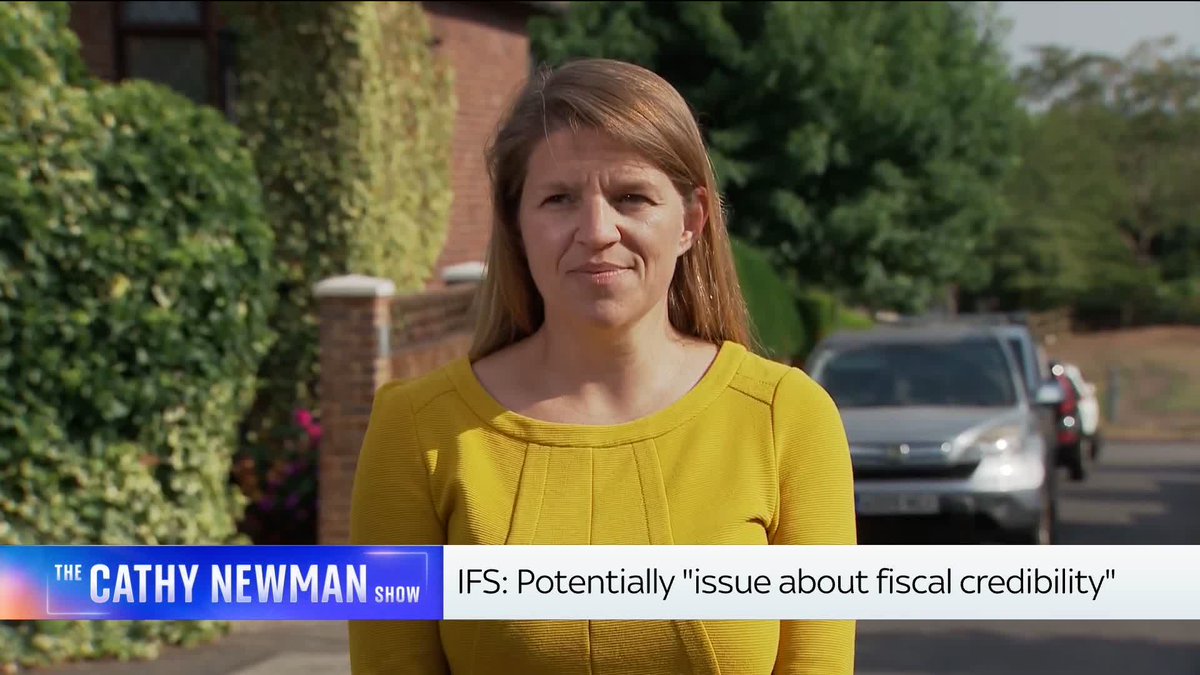 'At some point the markets will stop borrowing to us.' Institute for Fiscal Studies director Helen Miller tells Sky's Cathy Newman that 'if the govt wants to spend more, it is going to have to find cuts or raise taxes substantially.' 📺 Sky 501