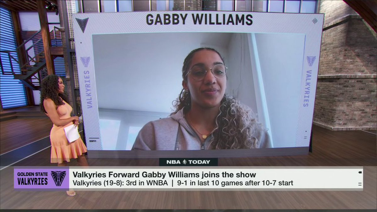 "The fact that I just get to play in front of my old friends and family, and old teammates, it's really unbelievable." —Golden State Valkyries' forward Gabby Williams on playing in her hometown 🏀