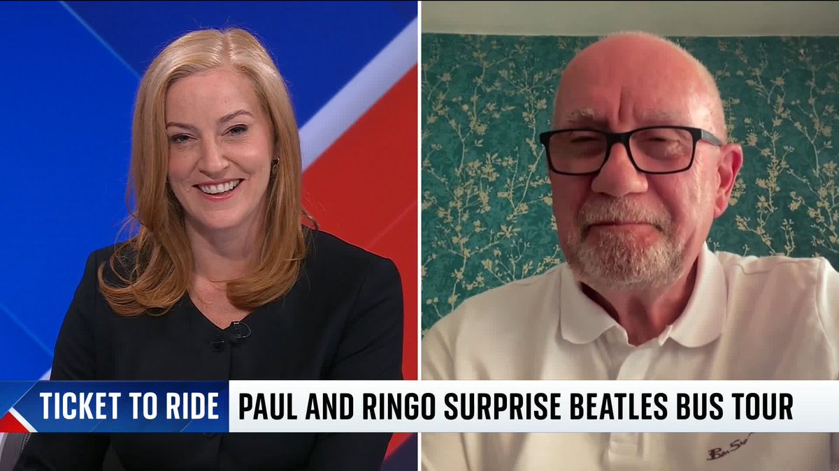 'I said it really is Paul McCartney, and not only that, he's on a call to Ringo Starr!' Fans on a Beatles tour bus in Liverpool were given quite the surprise when they pulled up next to Sir Paul McCartney. Tour guide Tony Curley tells Sarah-Jane Mee about the 'magical' moment