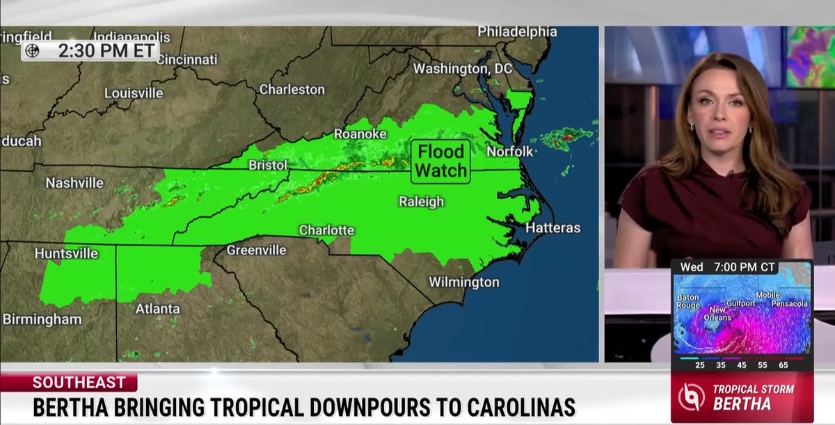 Flooding remains a growing concern across parts of the Carolinas, Virginia and the Southeast as tropical moisture fuels heavy rain and the threat of severe weather. Here’s what you need to know ⬇️