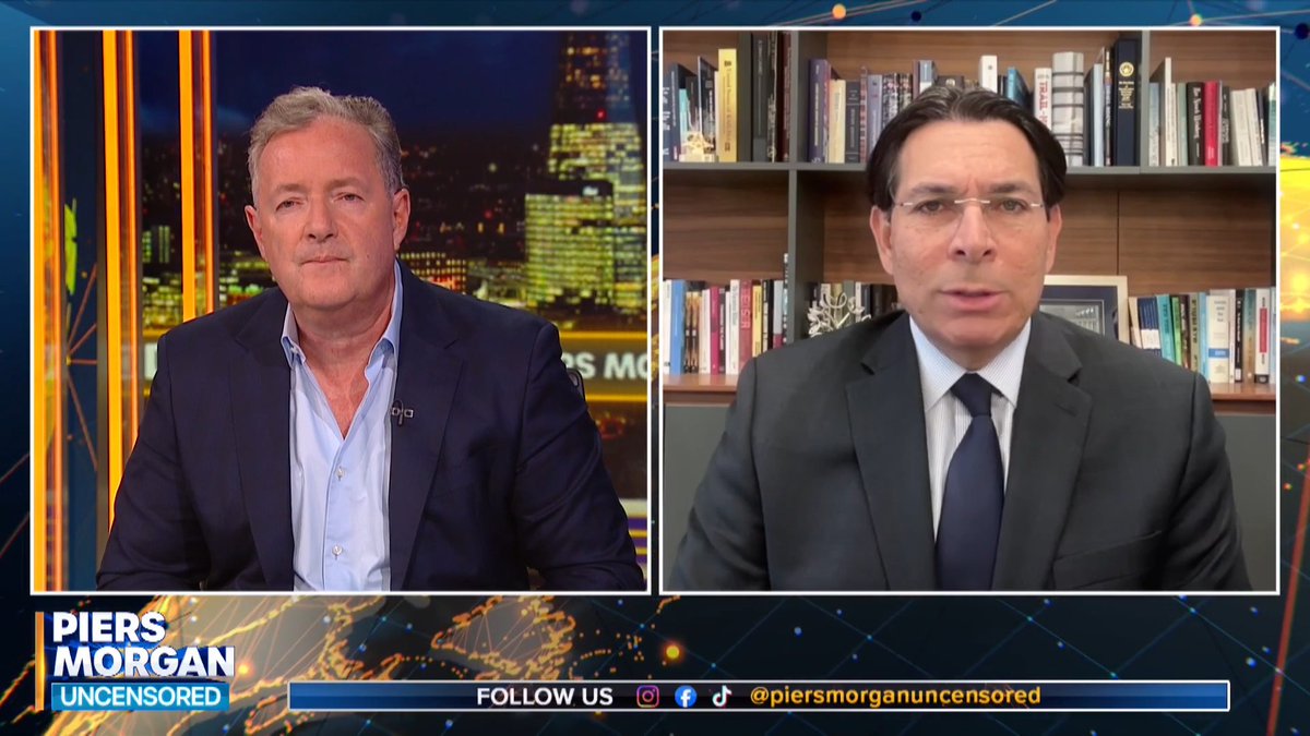 "I think that Mayor Mamdani should be arrested..." Israeli UN ambassador Danny Danon tells Piers Morgan he believes the NYC mayor is antisemitic and using Israel as a publicity stunt. Watch more 👇 📺 Piers Morgan | Danny Danon 🇮🇱 דני דנון