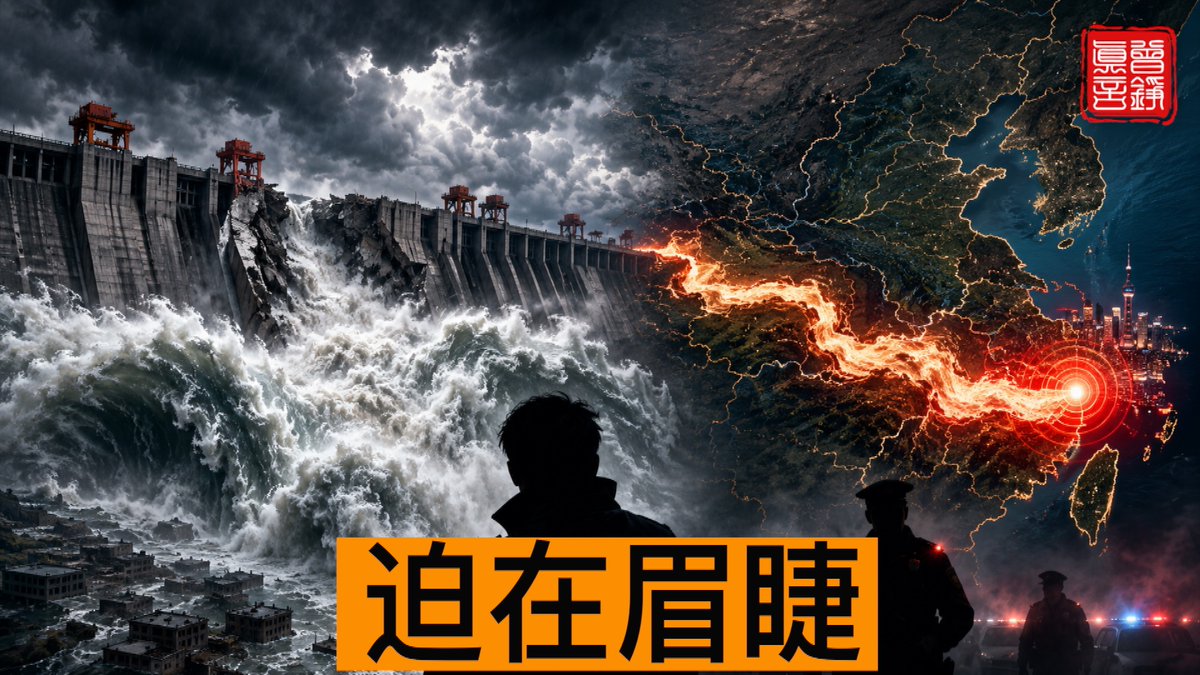 🚨突发消息! 三峡集团内部人员冒死披露三峡瞬间崩溃模拟图及广西横州洪灾淹死一万七千人 中共用浓酸销毁尸体 其中一人已被抓