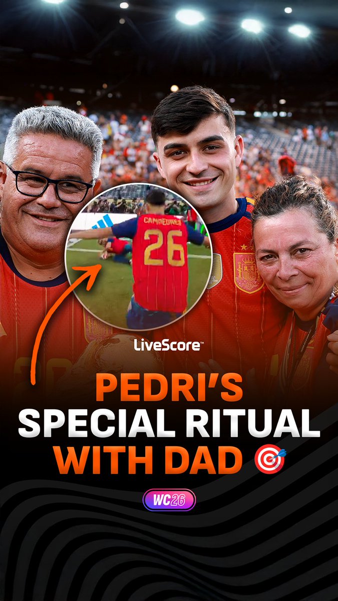 Pedri takes a penalty for his dad to save every time he wins a trophy and this is the wholesome reason why 🥺🇪🇸