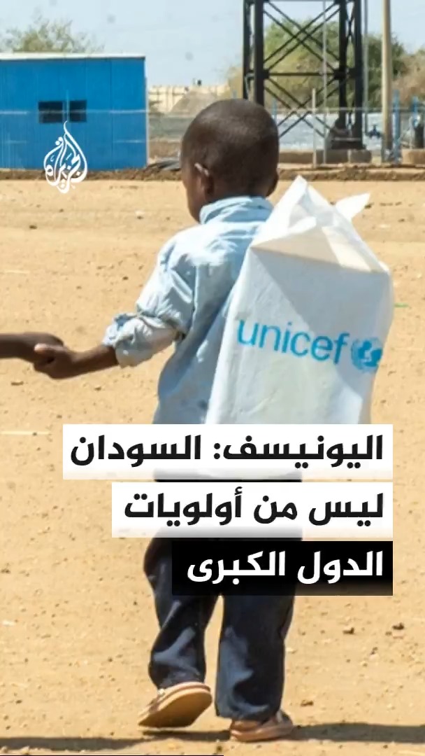ممثل اليونيسف في السودان شيلدون يبت يقول للجزيرة إن الموارد التي نقدمها غير كافية وإن السودان ليس ضمن أولويات الدول الكبرى ويتم تهميشه #الأخبار