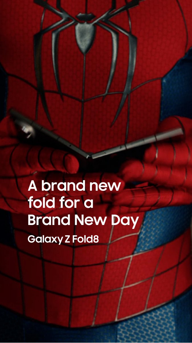 Ready for a brand new upgrade? Pre-order the new #GalaxyZFold8 now. See #SpiderManBrandNewDay exclusively in Theaters July 31st! Spider-Man Movie #GalaxyAI