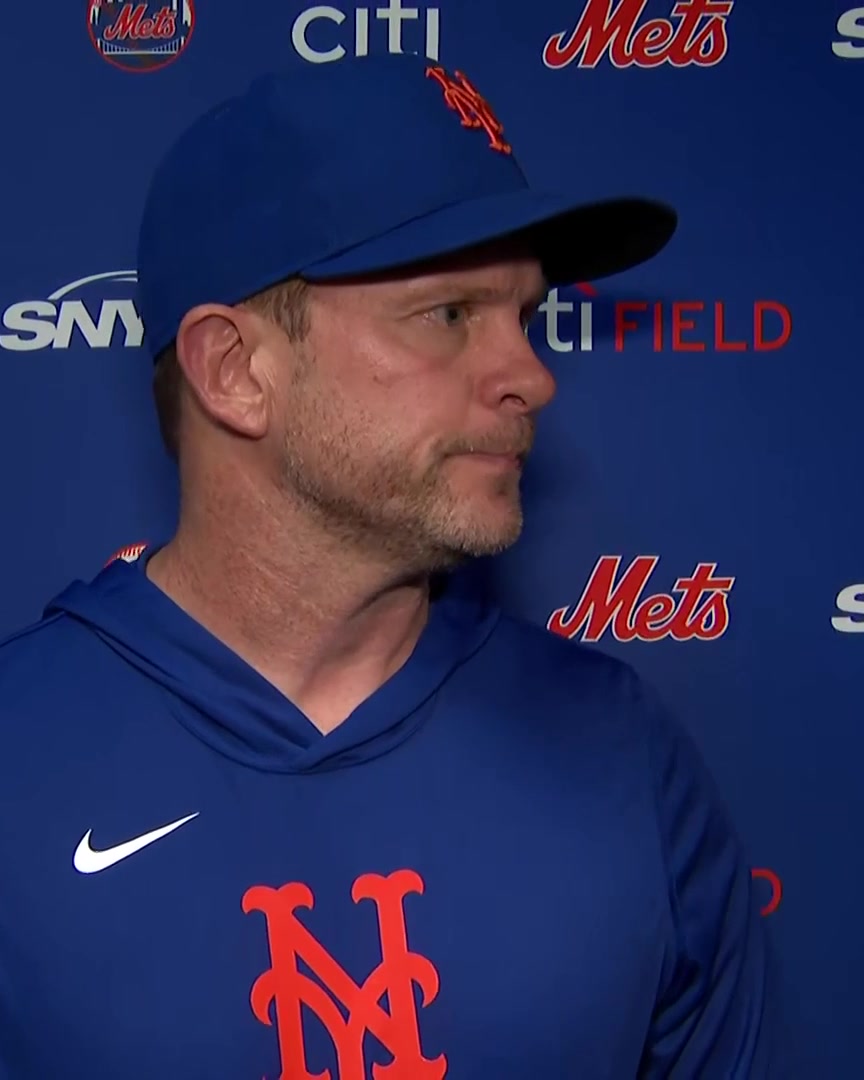 "I chatted with him a little bit. Took a lot of ownership of it. Obviously feels like he should make every play that comes out his way." Andy Green talks about Brett Baty's misplay in right field in the second inning: