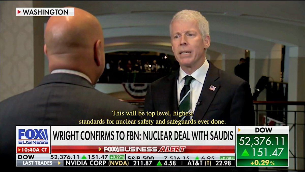 Today, the U.S. and Saudi Arabia announced a historic, peaceful nuclear cooperation agreement. Thanks to President Trump, this partnership will strengthen prosperity at home and security to our allies abroad.