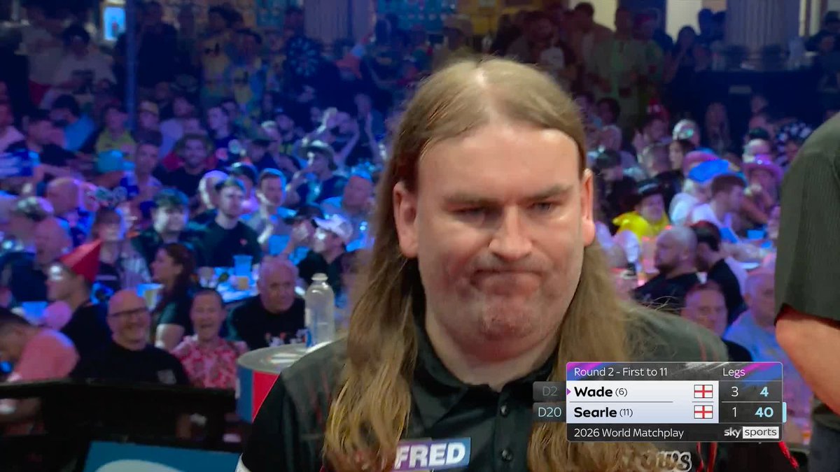 Ryan Searle breaks throw to enter the break 2-3 down to James Wade... 📺 #MatchplayDarts
