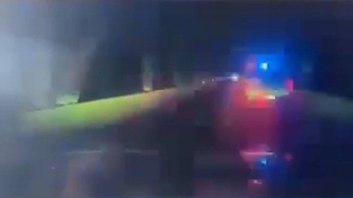 Driver fleeing cops drives off bridge in failed getaway attempt in Missouri. 🎥: Stone County Sheriff's Office via Storyful