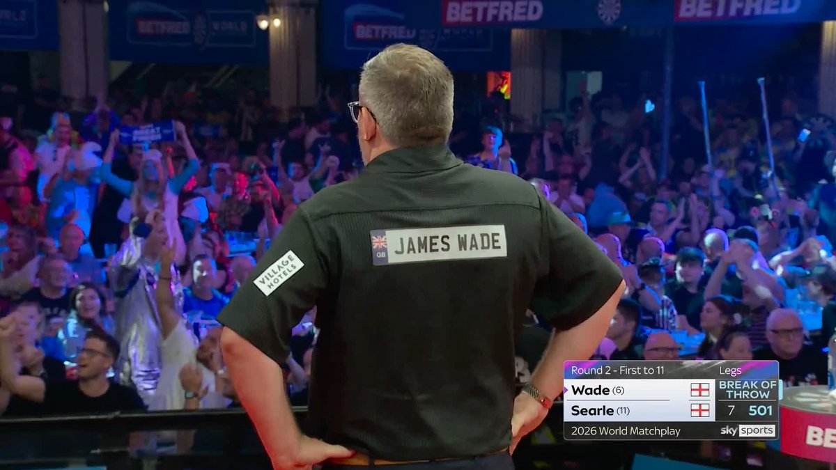 James Wade is at it again, with a 143 finish this time 🔥 📺 #MatchplayDarts