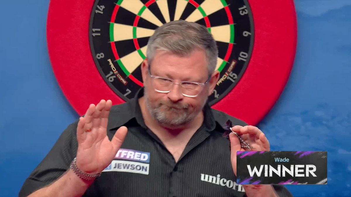 WADE INTO THE LAST EIGHT! James Wade completes the quarter-final line-up after defeating Ryan Searle 11-8, and The Machine will take on Gian van Veen in the next match! 📺 #MatchplayDarts