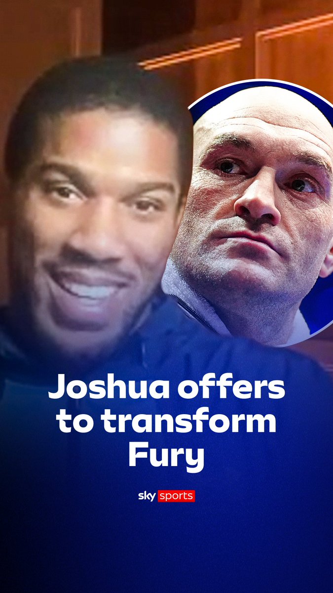 'Greedy belly to bodybuilder' 💪 Anthony Joshua offers to train Tyson Fury!