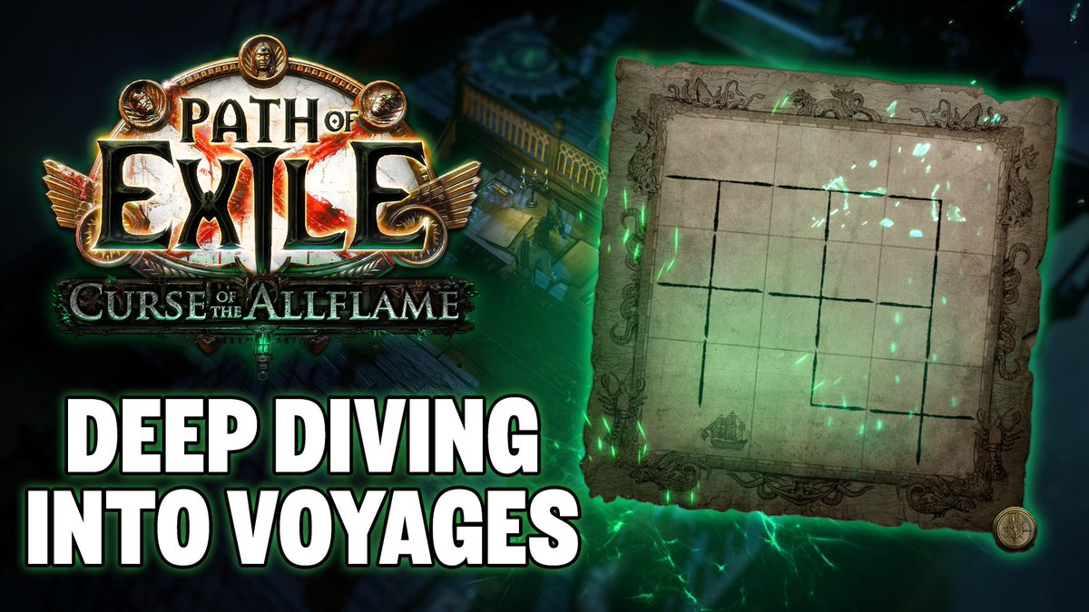 Chart a course into the unknown and discover what lies beneath the perilous seas. Dive into this showcase on the new Voyaging mechanic in Path of Exile 1: Curse of the Allflame!