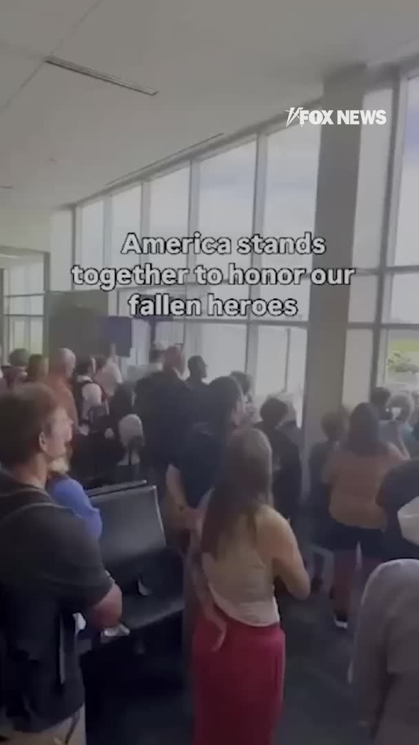 An emotional airport tribute unfolds as travelers pause to honor a fallen service member. Powerful video shared by the White House shows passengers stopped in their tracks at Raleigh-Durham International Airport, many with their hands over their hearts, as "Amazing Grace" played during a dignified transfer.