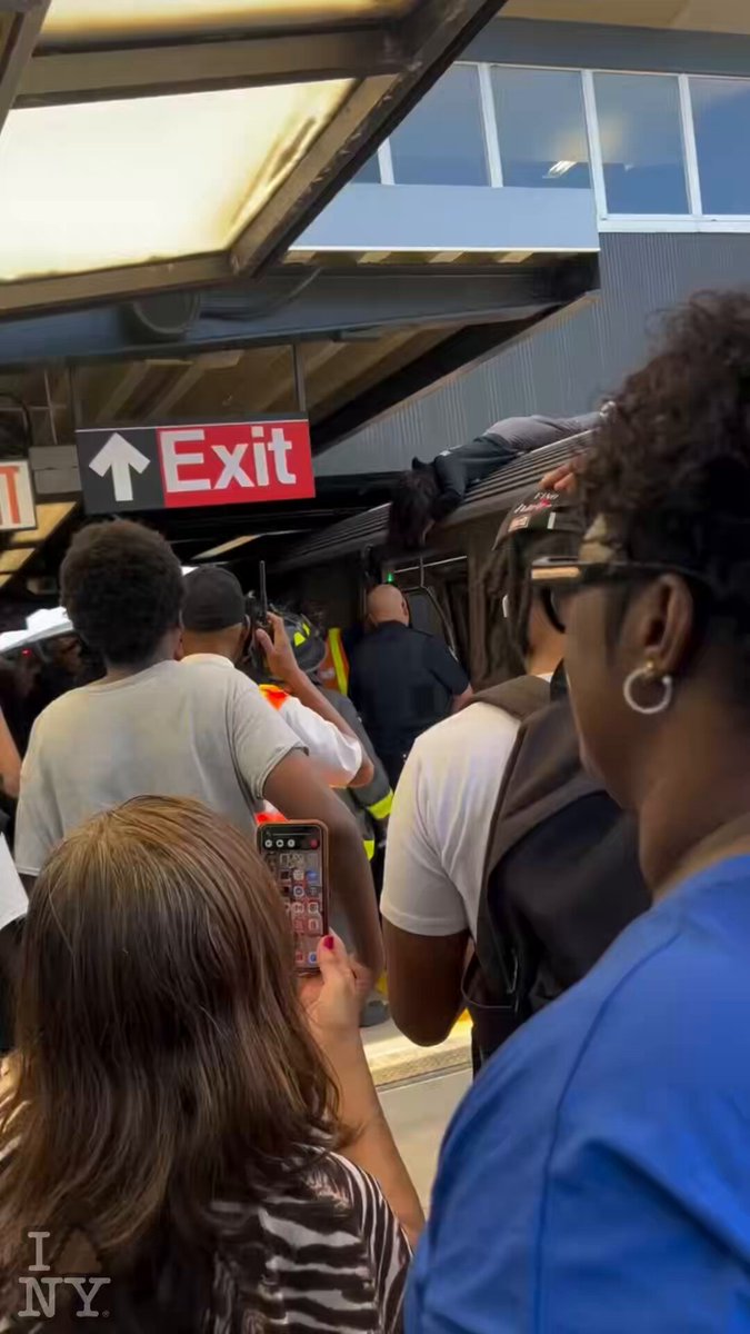 #NYShitty🗽💩; When will it stop? 😩… Still subway surfing in Summer 26 is CRAZY.. wish this young woman a speedy recovery.