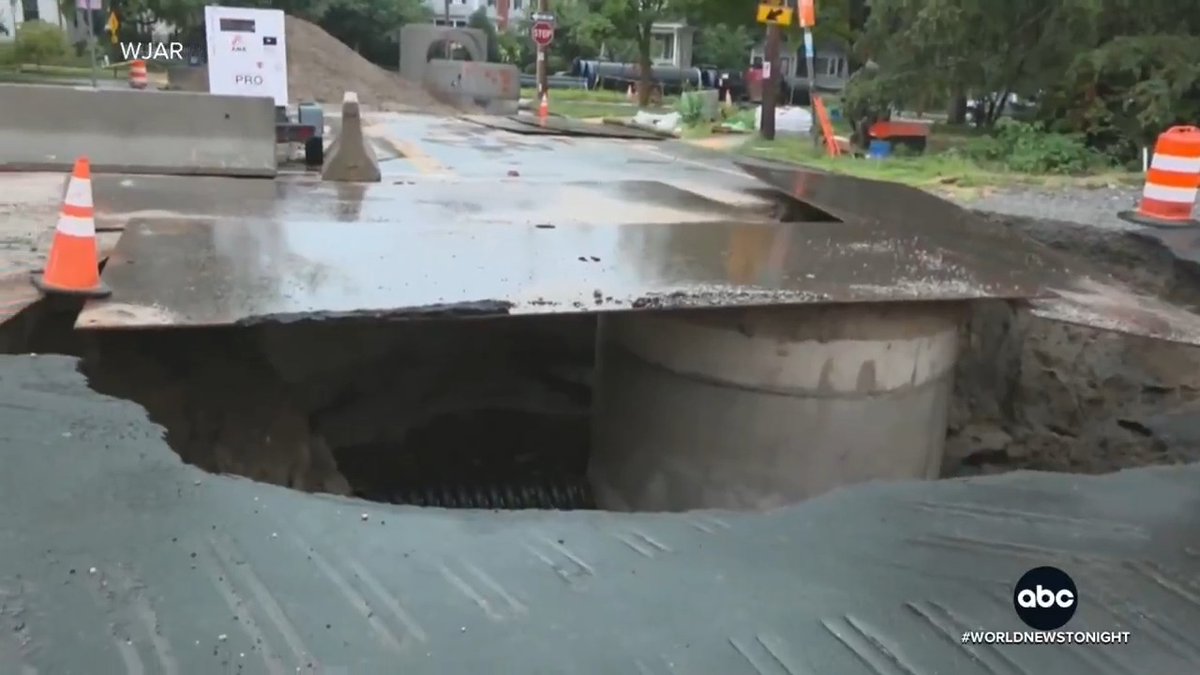 Extreme rain has triggered emergency rescues along the East Coast, and flash flooding from the Carolinas to Virginia. It comes as Tropical Storm Bertha makes landfall in Louisiana. Victor Oquendo has details.