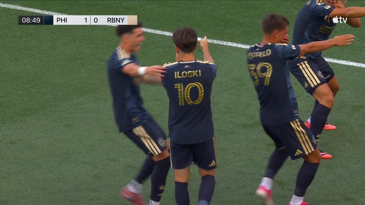 Milan Iloski opens up the scoring for Philadelphia! 🤿 📺 Apple TV: