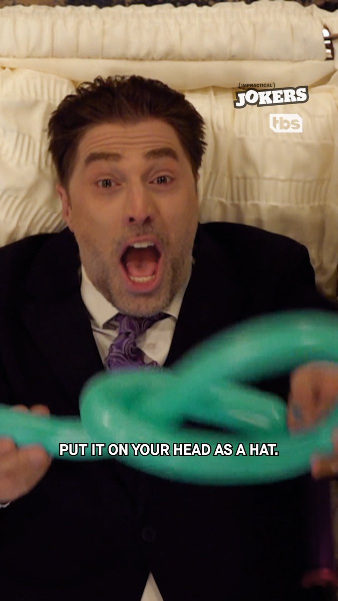 The balloon artist corpse of our dreams. 😍 New season of #ImpracticalJokers premieres tomorrow at 10/9c on TBS.