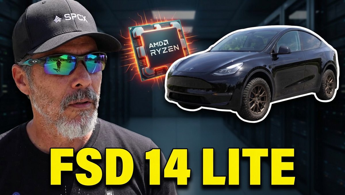 Yesterday after patiently waiting a day, I recorded a special video with my 2023 Tesla Model Y Long Range (yes, with the AMD RIZEN hardware), but first with FSD v12 and then right there at the park, I installed FSD 14 Lite and went right back on the same route. Check it out!