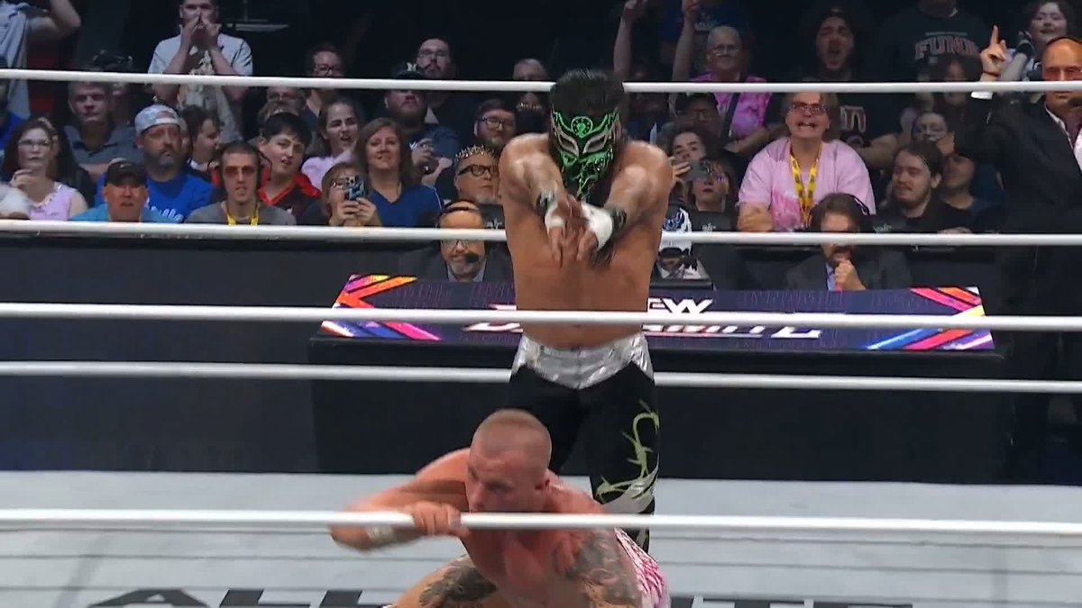 What a win for @BandidoWrestler before facing @KyleFletcherPro for the AEW International Championship at #AEWRedemption, THIS SUNDAY! Watch #AEWDynamite LIVE on TBS &amp; HBO Max