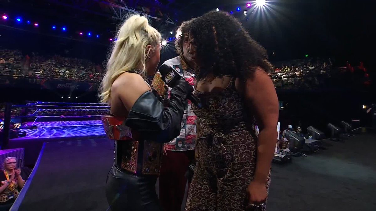 The Toxic Spider @Toxic_Thekla uses Mick Foley to try and get one over on @WillowWrestles. Watch #AEWDynamite LIVE on TBS &amp; HBO Max