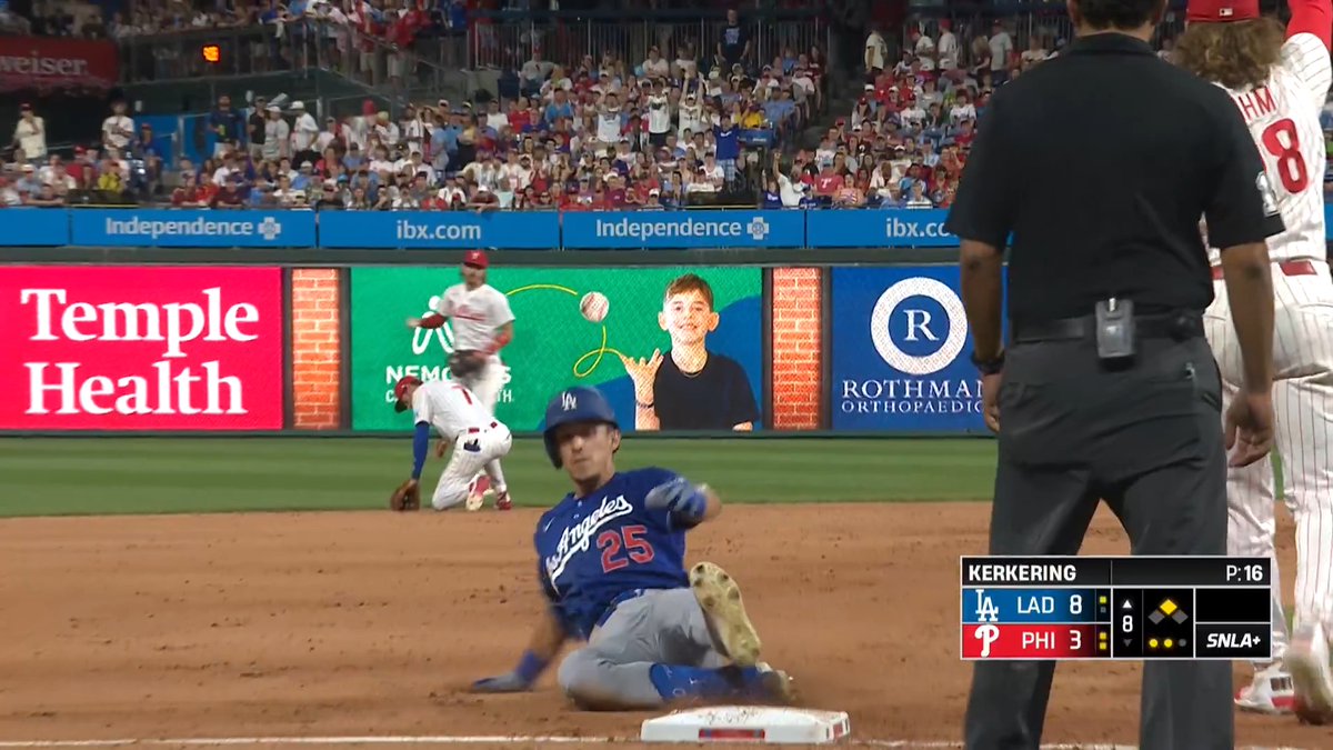 Tommy clears the bases!