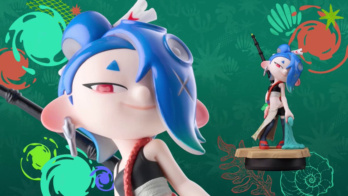 スプラトゥーンシリーズのamiibo「フウカ【レイダース】」「ウツホ【レイダース】」「マンタロー【レイダース】」は本日発売です。