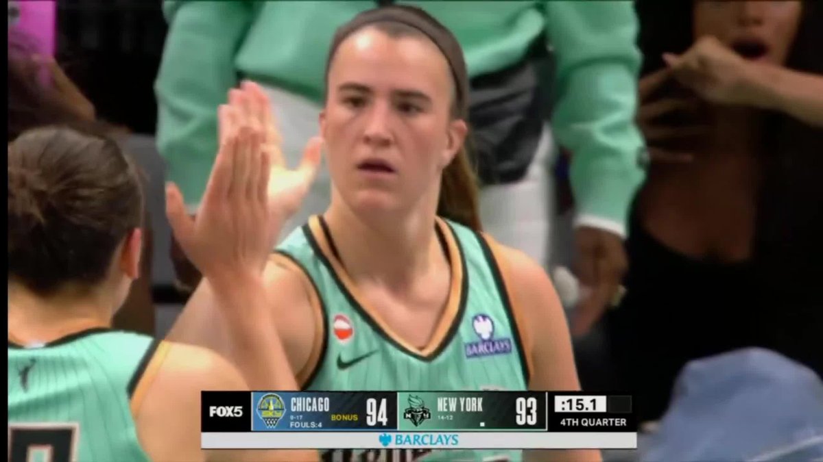 SABRINA IONESCU IS CLUTCH 😱 She scored 9 of the Liberty's last 10 points with under a minute to go to win the game 🔥
