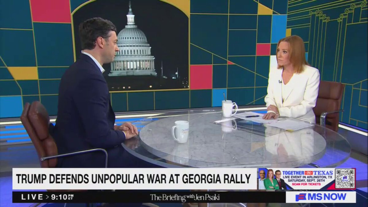 OSSOFF: So we entered this war on false pretenses. Sound familiar? Not the first time the United States has been dragged into a quagmire in the Middle East on false pretenses about weapons of mass destruction.