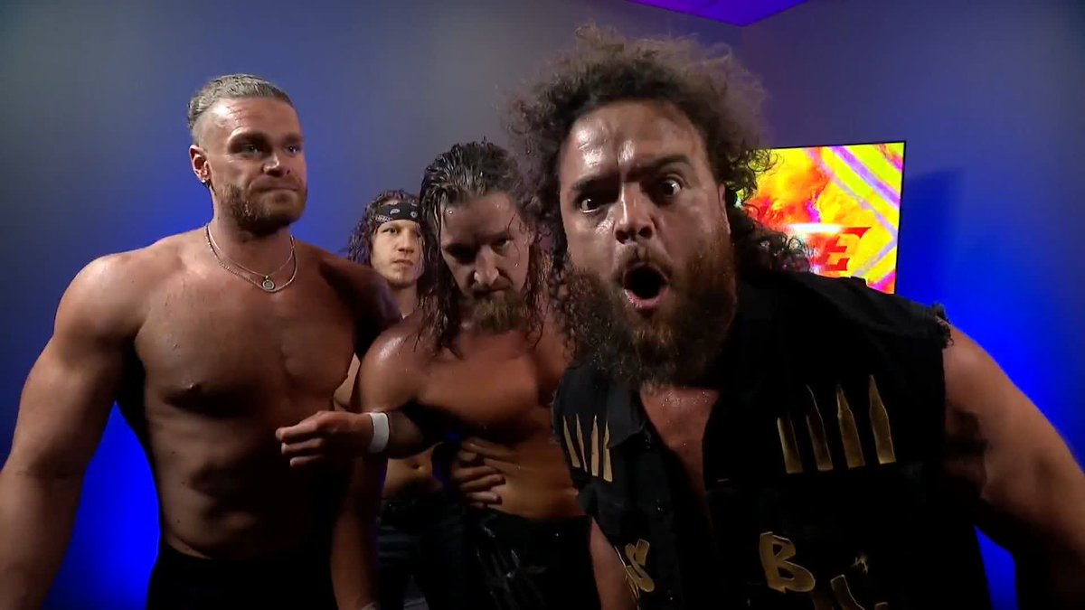 The challenge has been issued! After the post-match chaos between Switchblade Jay White and Clark Connors, the Bang Bang Gang want The Dogs at #AEWRedemption in a DOUBLE CHAIN TAG TEAM MATCH! Watch #AEWDynamite LIVE on TBS + HBO Max