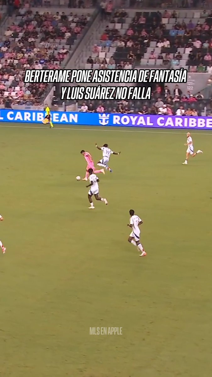 🔥 ¡Tremenda asistencia de Berterame! Y Luis Suárez no perdona... Vía: @mls en Apple.