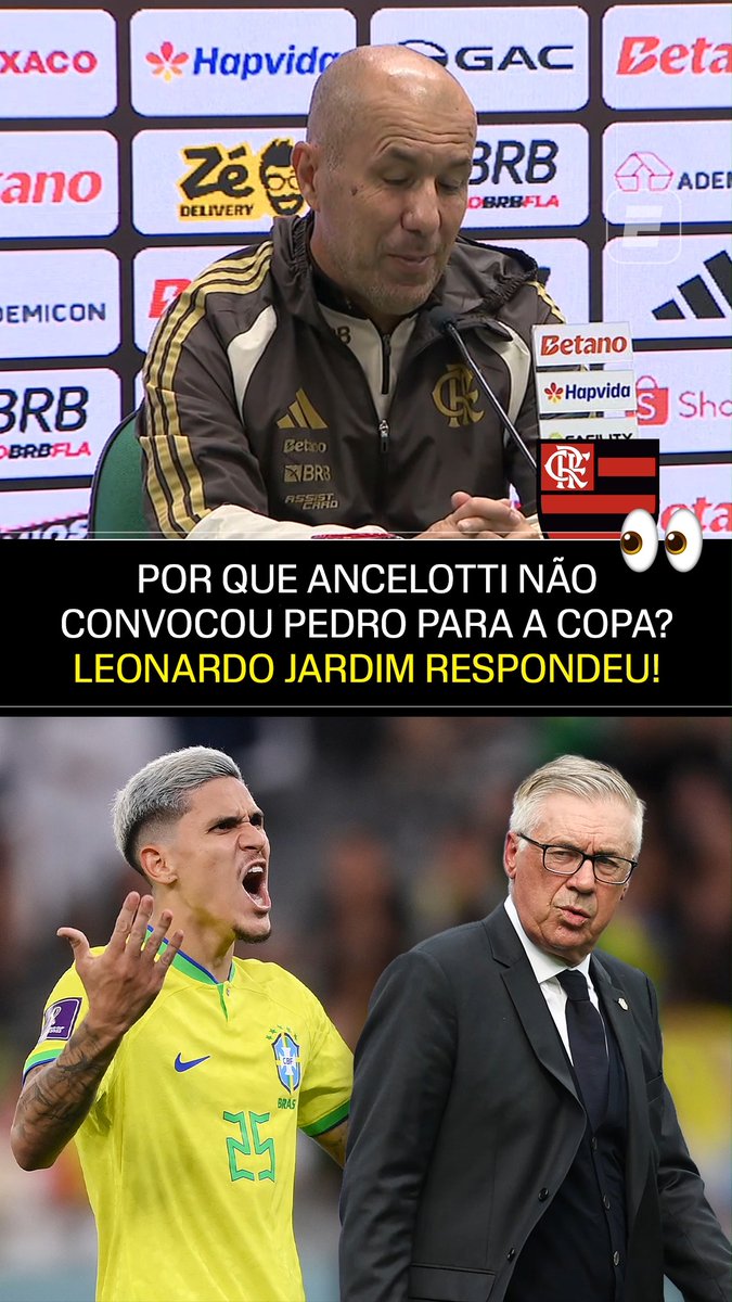 Em coletiva de imprensa após a partida entre Chapecoense e Flamengo, o técnico Leonardo Jardim comentou por que acredita que Pedro não foi convocado por Carlo Ancelotti para a Copa do Mundo. O treinador rubro-negro foi sincero e disse que a situação poderia ser até “deselegante”. #FutebolNaESPN #Flamengo #Chapecoense #CopaDoMundo