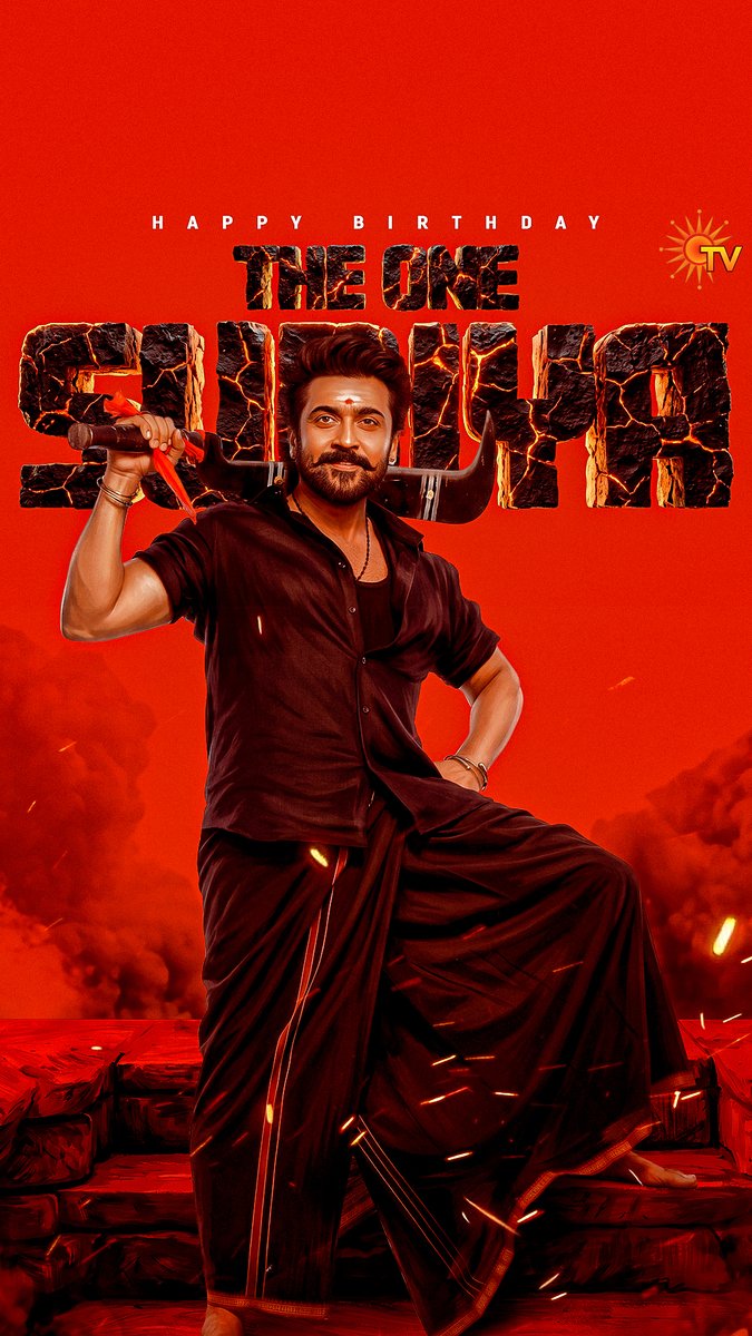 Satham varum munnale, Singam varum pinnale… Wishing the ever-charming Suriya Sivakumar, a very happy birthday! 😍🔥 #SunTV #Suriya #HappyBirthdaySuriya #HBDSuriya