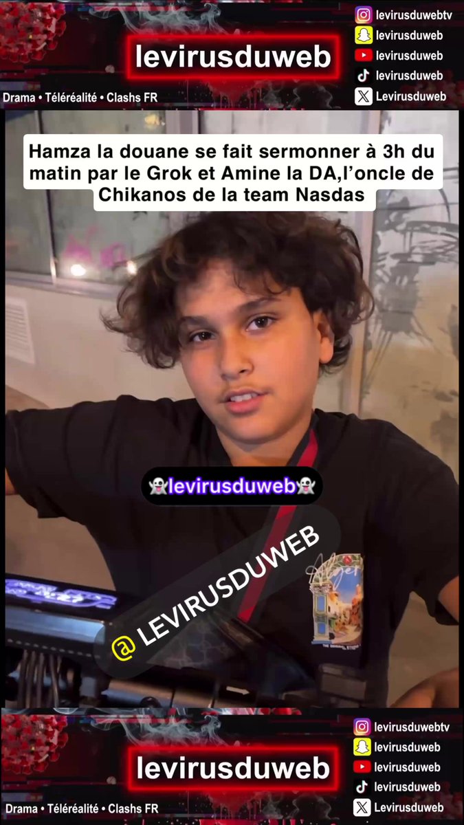 Hamza la douane se fait sermonner à 3h du matin par le Grok et Amine la DA,l’oncle de Chikanos de la team Nasdas #HamzaLaDouane #legrosk75 #Nasdas #poupettekenza #secretstory #maguette #Romy