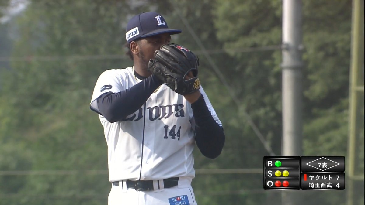 秘密兵器となるか 159キロストレートからのスライダー 育成契約1年目の右腕🇩🇴ゴンザレス ⚾️西武×ヤクルト（ファーム） #seibulions #だったらDAZN