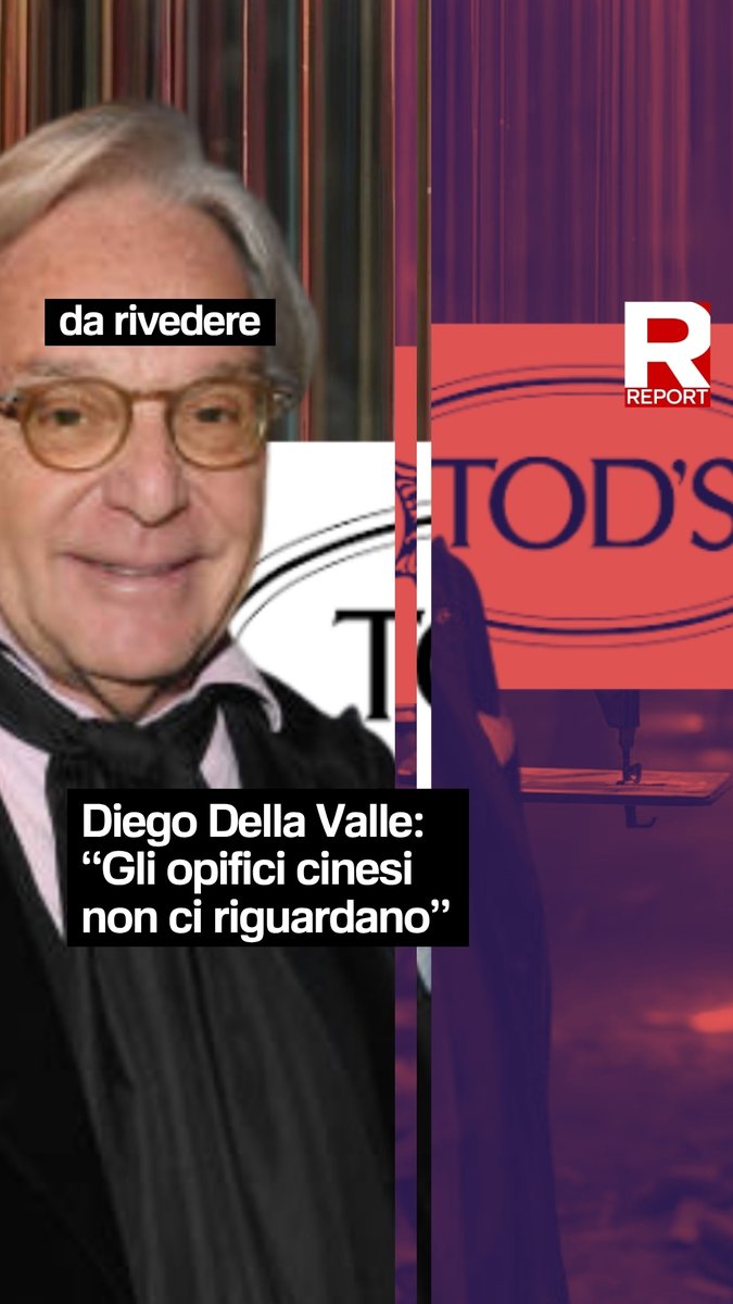 Diego Della Valle: “Gli opifici cinesi non ci riguardano” Rivedi l'inchiesta: