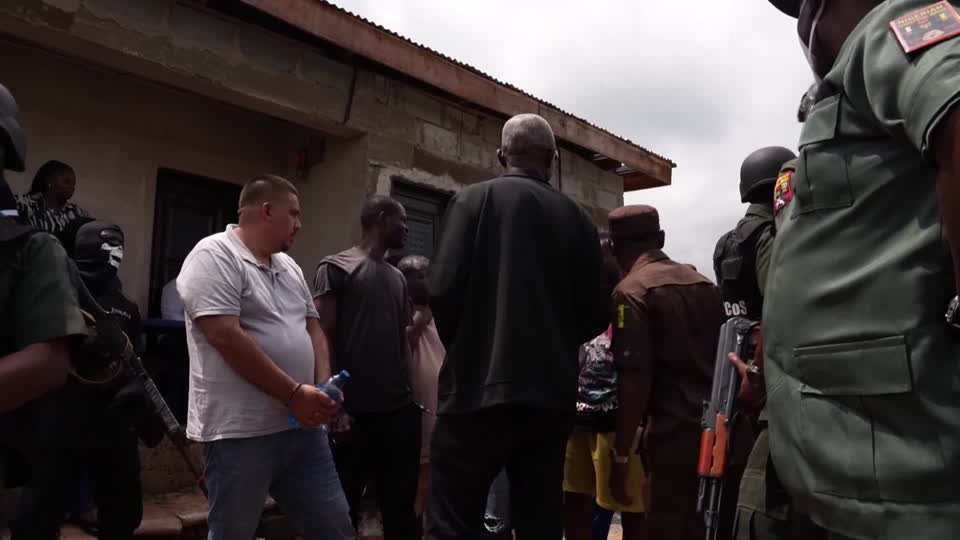 A Nigerian court visited a clandestine methamphetamine laboratory in Ogun State, the country's largest-ever drug bust, as lawyers and the accused gathered on-site to examine chemicals, equipment, and other evidence cited in the prosecution's case