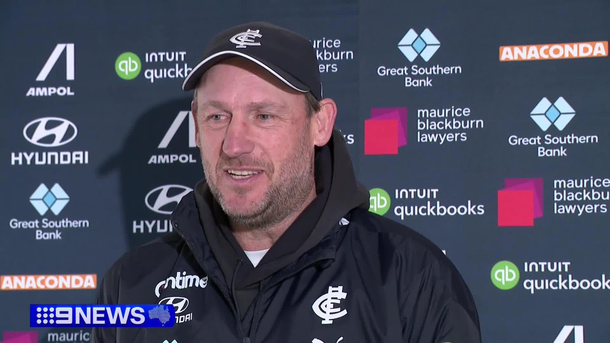 Carlton's Josh Fraser has revealed he and fellow caretaker coach, Essendon's Dean Solomon, have been exchanging text messages of support throughout the season. #9News Owen Leonard