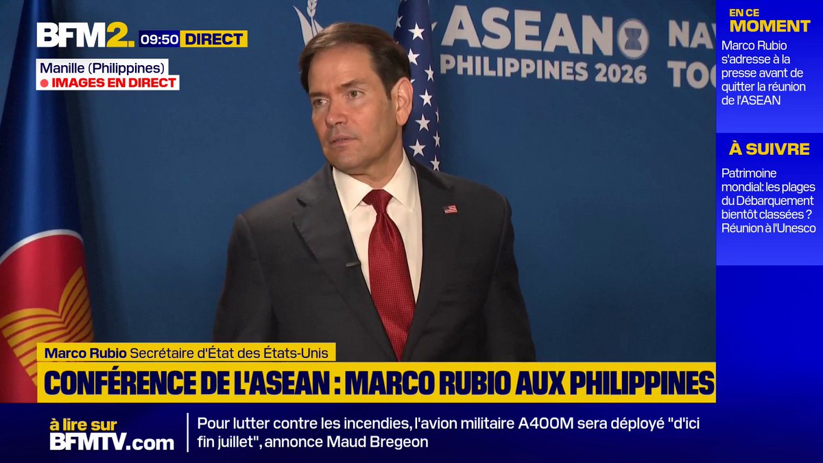 Guerre en Ukraine: "Nous vendons des armes via Pearl, qui est une initiative que nous avons à travers l'Otan" Marco Rubio, secrétaire d'État des États-Unis, sur la critique de son homologue russe, Sergueï Lavrov #BFM2