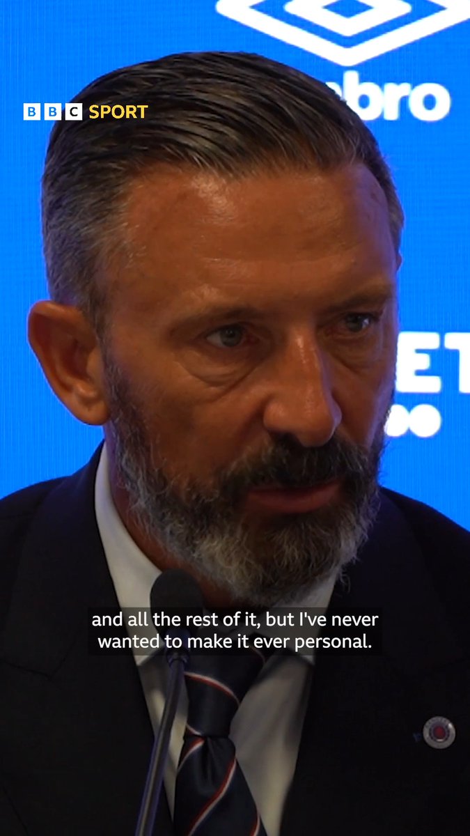 'At no point was I wanting to inflame a situation' Rangers manager Derek McInnes on appealing his four-game touchline ban ⤵️ #BBCFooball