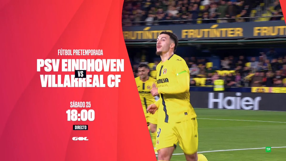 🙌🏼 ¡Menudo partido tenemos para calentar motores! 📆 Sábado ⌚️ 18:00h ⚔️ PSV 🆚 Villarreal CF 🤩 En GOL a través de y los principales operadores #VeranoConGol