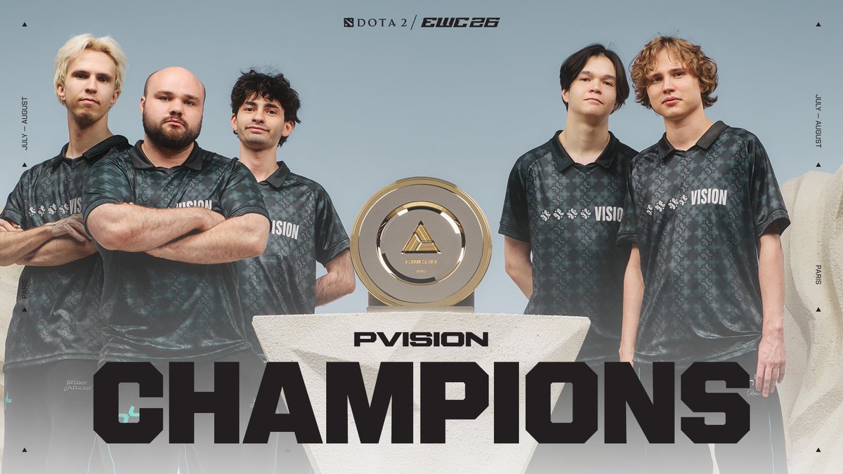 They fought through it all and came out on top! ๐ Watch how PVISION claimed the Dota 2 title at EWC26.