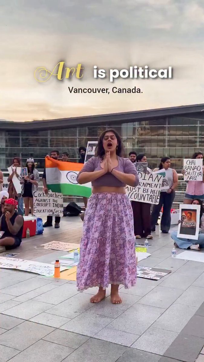 A liberal country like Canada allows anyone to protest about unrelated foreign conflicts, display foreign flags, and make it a show with foreign dances 🤨 See next tweet about their justification to do this circus… 📍 Vancouver, BC 🎥 IG/danceoisshhhhhh