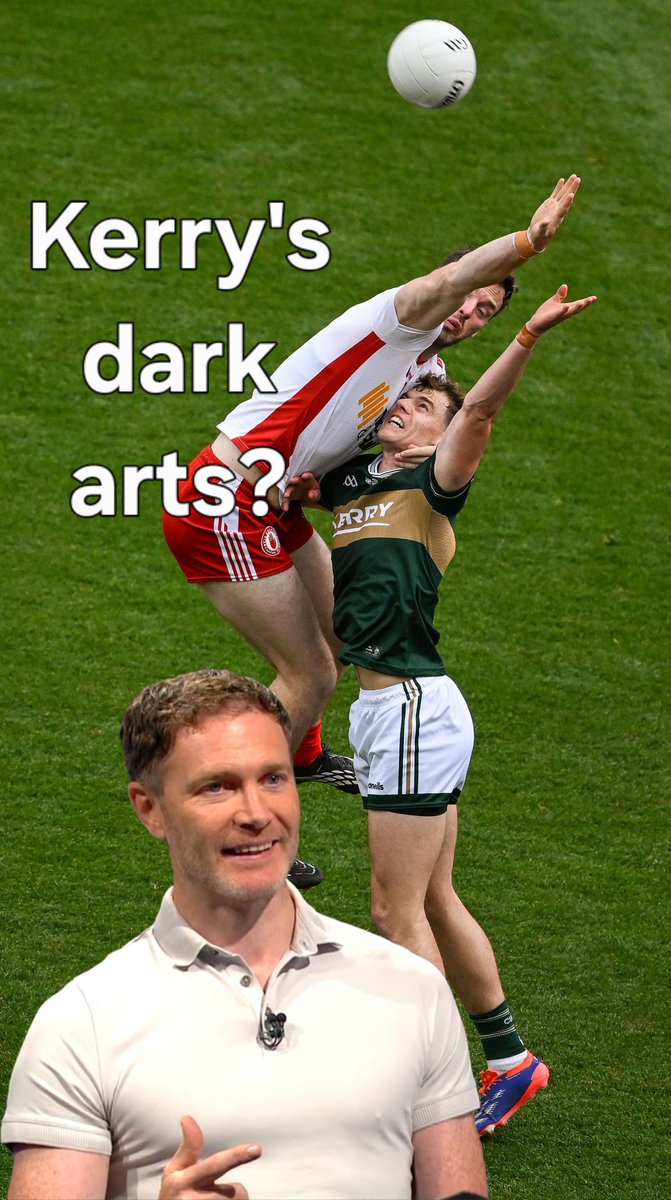 'There's a bit of dark arts at play here' Enda McGinley explains why Kerry are so good at winning ball in midfield 📺Watch the full match preview with Éamonn Fitzmaurice and Enda McGinley on the RTÉ Sport YouTube page #RTESport #SundayGame #GAA #Football #Kerry #Mayo