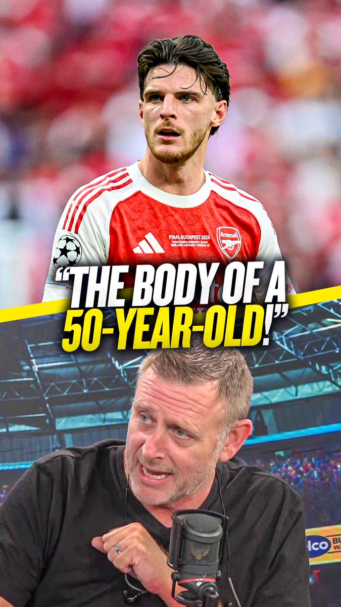 😰 "He will be burnt out by 30!" 👴 "He will have the body of a 50-year-old by the time he's 30!" Darragh MacAnthony tells #AFC they should not let Declan Rice play football again for a long, long time! ❌ 😳