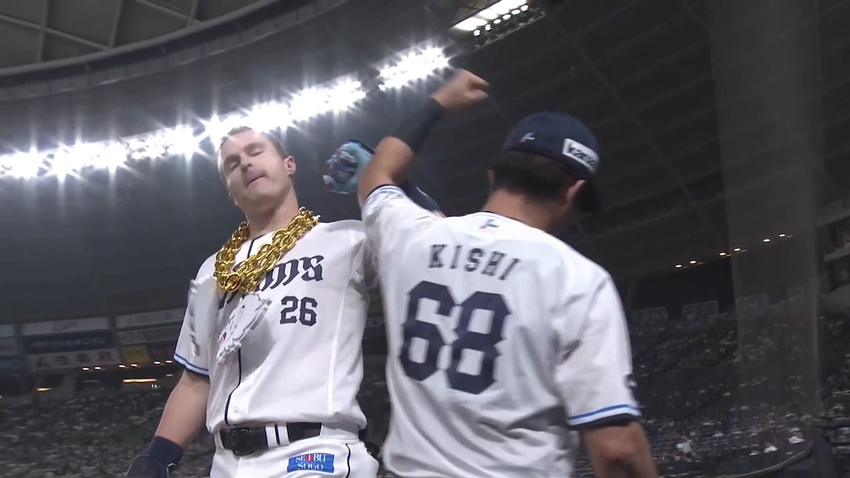 やられっぱなしでは終わらない！🔥🔥 二試合連発！💪 埼玉西武 ネビン 選手の今シーズン第14号ソロホームラン！🌈 👇ライブ配信・見逃し配信を見る
