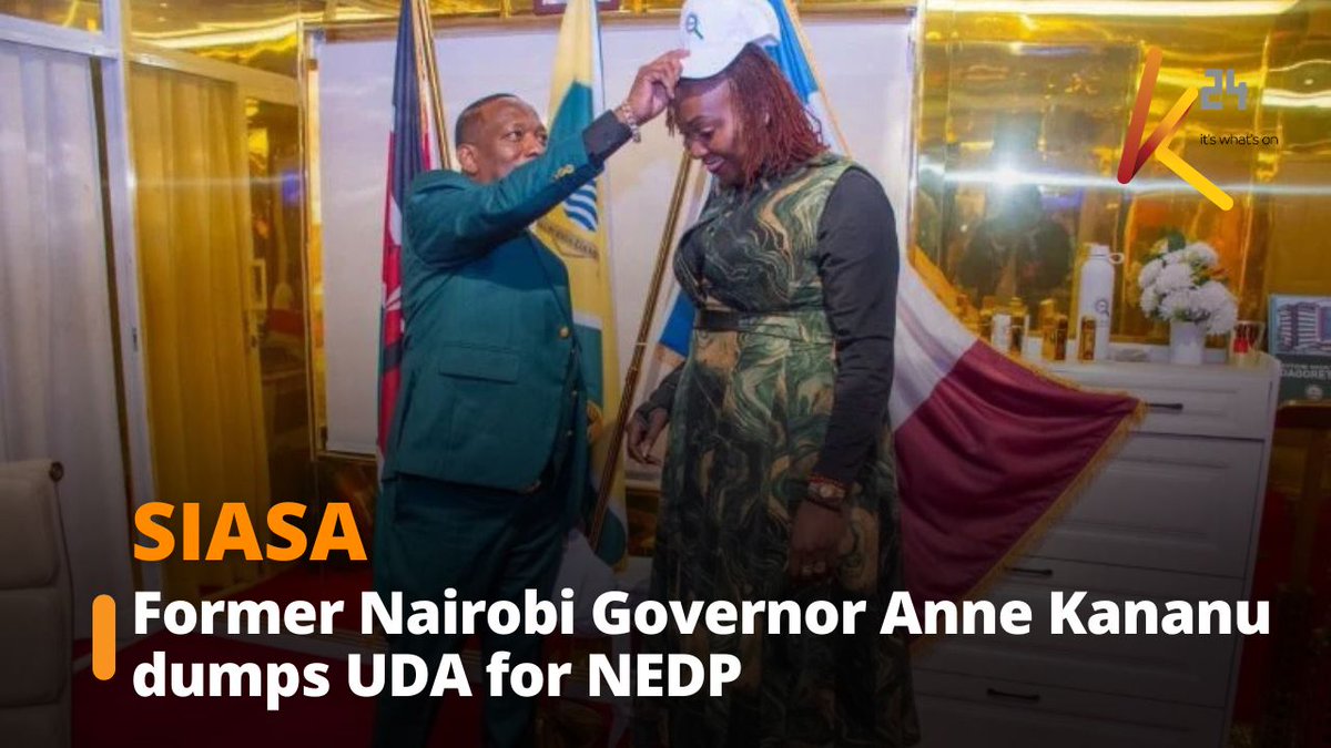 Former Nairobi Governor Anne Kananu dumps UDA for NEDP