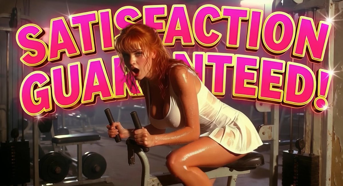 LadyFit Premium Satisfaction guaranteed. Our members always finish their workout exhausted, wet and satisfied. #EroticHorror #SexMachine #SciFiErotica