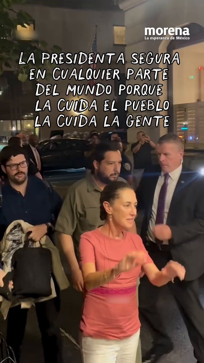 No hay mayor respaldo que el cariño del pueblo. Ese es el respaldo que acompaña a nuestra Presidenta en México y en cualquier parte del mundo.
